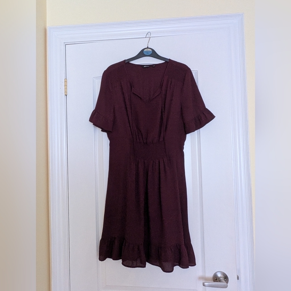 Reitmans Deep Burgundy Midi Dress Medium